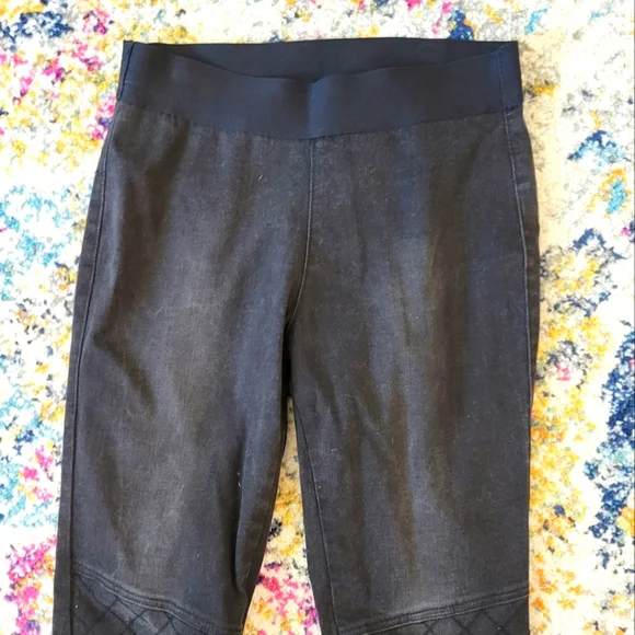 Sold Cabi black moto zipper detail skinny jegging style 516 - Picture 5 of 7